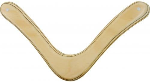 Range Master - Natural Wood Boomerang - Right Handed