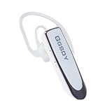 Hapyia Wireless Lightweight Bluetooth Headset, Up to 24 Hours Talk Time and 22 Hours Music Time, Built-in Microphone (White)