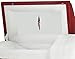 Titan Casket Orion Panel Collection (Red, Flag at Rest) Handcrafted Funeral Casket - Red with White Crepe Interior & 'Flag at Rest' Head Panel