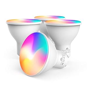 MoKo Smart WiFi LED Spot Light Bulb 5W GU10 Dimmable Spotlight RGB + Cool + Warm Light Work with Alexa Echo,Google Home…