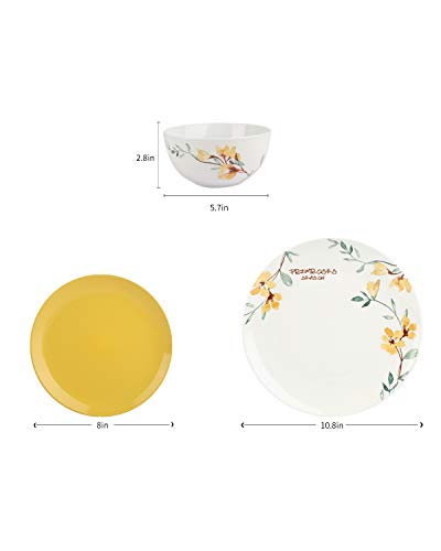 image for HF HOFTEN Hoften 18-Piece Dinnerware Set, Plate Dishes Bowls, Service 