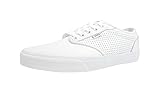 Vans Men's Atwood Perf Leather Shoes White/White Fashion Sneakers