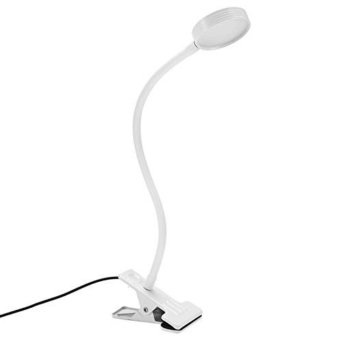 ANGGREK USB LED Clip On Reading Light 2 Color Mode Eye Reading Light Flexible LED Desk Lamp Clip Light for Reading/Work/Tattoo