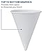 Solo Foodservice 42BR-2050 4.25 oz White Paper Cone Cups (Case of 5000)