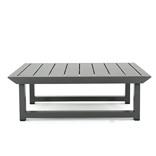 Christopher Knight Home Bronte Outdoor RustProof Aluminum Coffee Table