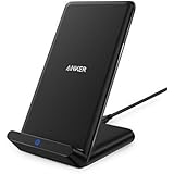 Anker PowerPort Wireless 5 Stand, 5W Standard Qi-Certified Wireless Charger for iPhone X, iPhone 8 / 8 Plus (AC Adapter Not Included)