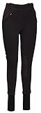TuffRider Ladies Unifleece Knee Patch Riding Pull Ons Black 28 (100-54-92)