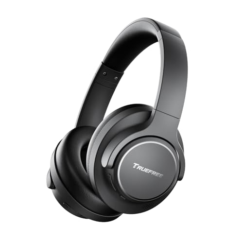 truefree Bluetooth 6.0 Wireless Headphones, Headphones with Active Noise Cancellation, On-Ear Headband, 125H Autonomy, Fast Charging, EQ Customizable via App, Multipoint Connection