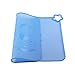 Silicone Baby Placemats for Children Kids Toddlers, Cute Stone Baby Placemats Travel with Raised Edge, Silicone Surface, Waterproof, Portable, Easy to Clean, Dishwasher Safe, BPA Free, Blue