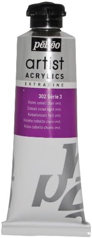 Pébéo Extra Fine Artist Acrylic Art Paint, Light Cobalt Violet Imitation, 60ml