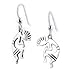 Kokopelli Southwestern Spirit of Music Sterling Silver Hook Earrings