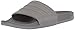 adidas Men's Adilette Comfort Slides Swim Shoe, Grey/Grey/Grey, 11