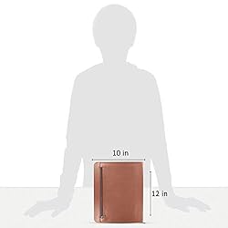 KHOMO Brown Executive PadFolio Case with Notepad