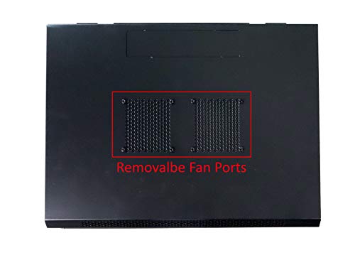 6U Professional Wall Mount Network Server Cabinet Enclosure 19-Inch Server Network Rack with Vented Door 16-Inches Deep Black (Fully Assembled)