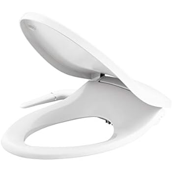 Kohler K-5724-0 Puretide Elongated Manual Bidet Toilet Seat, White With Quiet-Close Lid And Seat, Adjustable Spray Pressure And Position, Self-Cleaning Wand, No Batteries Or Electrical Outlet Needed