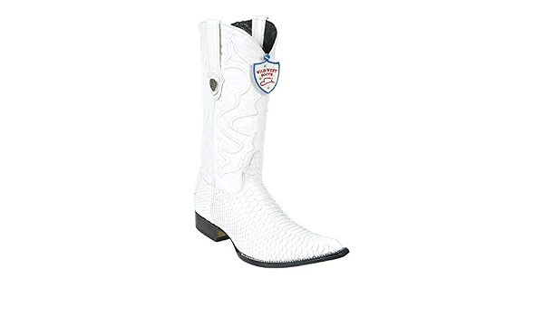 Amazon.com: Botas de piel de serpiente, 3 dedos del pie, de Wild West  genuino, color blanco, blanco, 6 : Ropa, Zapatos y Joyería