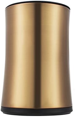 Household Stainless Steel Trash Cans With Living Room Bedroom Baskets 10L ( Color : Rose gold )