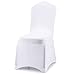 10 PCS White Chair Covers Polyester Spandex Dining Room Chair Covers for Living Room - Universal Stretch Chair Slipcovers Protector for Wedding, Banquet, and Party