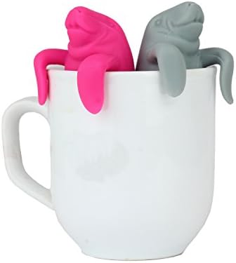 WildWave Silicone Loose Leaf Tea Infuser Set of 2 Strainers for Herbal Weight Loss Tea(Blue-grey and Pink)