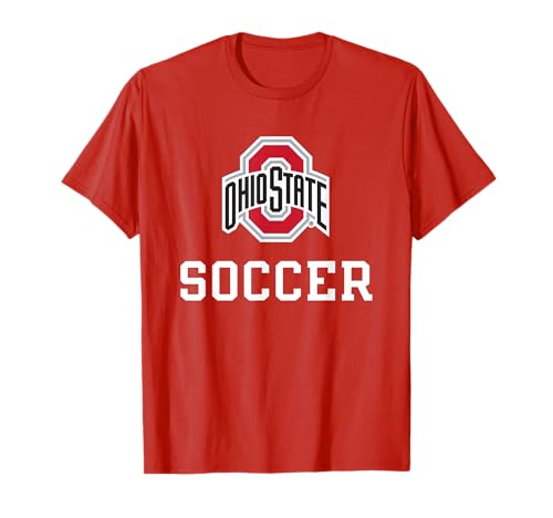 Ohio State Buckeyes Soccer Icon Red Officially Licensed T-Shirt