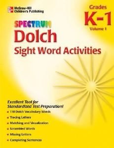 Spectrum Dolch Sight Word Activities, Volume 1