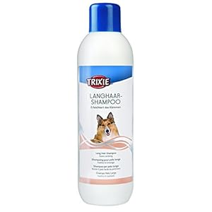 Trixie Champú para Perros de Pelo Largo – Higiene, Pieles Sensibles, Cepillado – Envase Grande 1 Litro