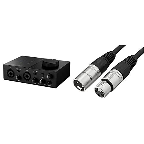 Native Instruments Komplete Audio 2 TwoChannel Audio Interface & Amazon Basics XLR Male to