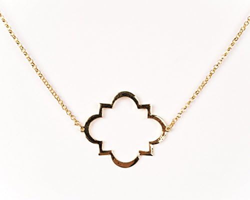 Delicate Flower Coral Necklace - Hollow Shape Choker Necklace 20 Inch Long