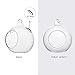 KnikGlass 80MM Globe Glass Hanging Candle Holders for Wedding Centerpieces Party Supplies (100, with 2 Side Holes)