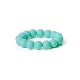 Nixi Tondo Teething Bracelet, Turquoise