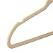Premium Quality Thin Velvet Hangers - 50 Pack - Ivory - Heavy Duty Non Slip Suit Hangers Swivel Ultra Thin