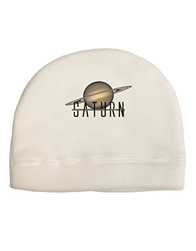 TooLoud Planet Saturn Text Adult Fleece Beanie Cap Hat