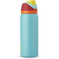 Owala FreeSip Insulated Stainless Steel Water Bottle with Straw, BPA-Free Sports Water Bottle, Great for Travel, 32 Oz, Summe