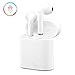 Bluetooth Earbuds, Bluetooth Headphones Wireless Earbuds Earphone Stereo In - Ear Earpieces for iPhone X 8 8 Plus 7 7Plus Samsung Galaxy S7 S8 IOS Android (2PCS White)