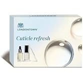 LONDONTOWN Cuticle Refresh Set &ndash; 3-Piece Nail &amp; Cuticle Care Set with Glass Cuticle Pusher, Fresh Glow Cuticle Remover and Nourishing Cuticle Oil - Ideal Gift for Repairing Cuticles and Nails