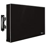 Garnetics Outdoor TV Cover 22"-24" inch - Universal Weatherproof Protector for Flat Screen TVs - Fits Most TV Mounts and Stands - Black