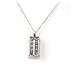Film Dr. Mysterious House Doctor Who Earrings Necklace Chain for Women (silver pendant)