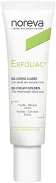 Noreva Exfoliac BB Cream 30ml Golden Tinted Anti Imperfection Dark Complexion