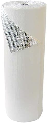 48" x 125' Single Bubble Foil Insulation White/Foil w/ UV Resistant Facing (500 sq. ft.)