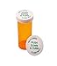Pill Bottle; Airtight 6 Drams Empty Pharmacy Plastic Prescription Vials with Child Resistant Snap Caps (12 Vials)