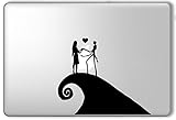 Jack Skellington and Sally on a Hill Nightmare Before Christmas - Apple Macbook Laptop Vinyl Sticker Decal