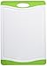 Neoflam 17 X 12 Microban BPA, Stain & Odor Free, Non Slip, Thicker Board, Dishwasher Safe, Juice Groove, Kitchen Use for Chopping, Cutting and Food Prep, 17'', White Green