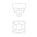 KOR (Pack of 4) 13 Watt Double Tube - G24Q-1 (4 Pin) Base - 3500K Soft White - CFL Light Bulb. Replaces Sylvania 20671 CF13DD/E/835 - Philips 38327-3 PL-C 13W/835/4P/ALTO and GE 97596 F13DBX/835/ECO4P