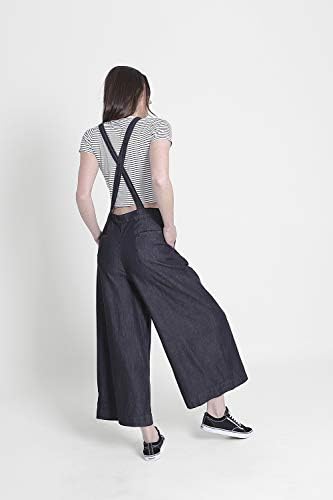 black culotte dungarees
