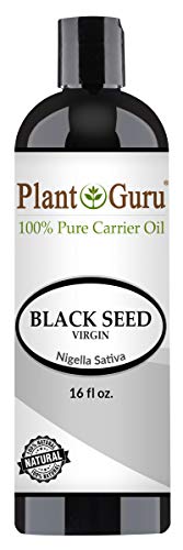 Black Seed Oil 16 oz Virgin, Unrefined Cold Pressed Cumin 100% Pure Natural - Skin, Body and Hair. Great For Eczema