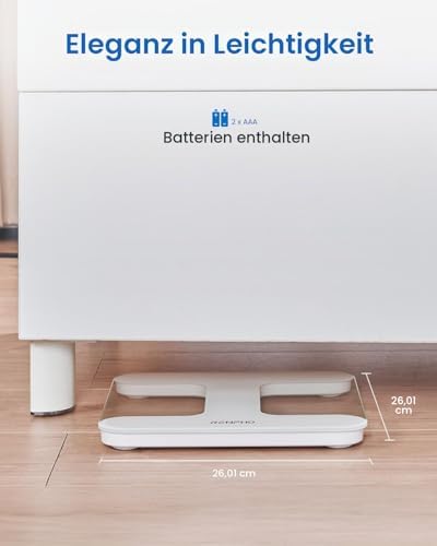 Personenwaage, Körperfettwaage mit großem Display
