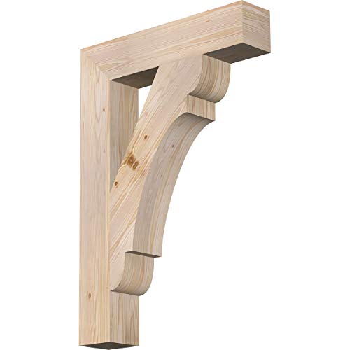 Ekena Millwork BKT06X28X40OLY05SDF Olympic Block Smooth Bracket, Douglas Fir