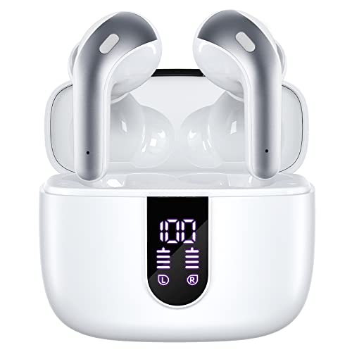 TAGRY Bluetooth Headphones True Wireless Earbuds 60H Playback LED Power Display Earphones