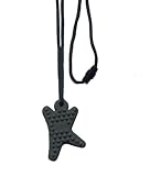 Chewy Skool Kid Chewable Stretchy Pendant Necklace (Army Green)