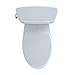 TOTO CST744EL#01 Eco Drake Two-Piece Elongated 1.28 GPF ADA Compliant Toilet, Cotton White